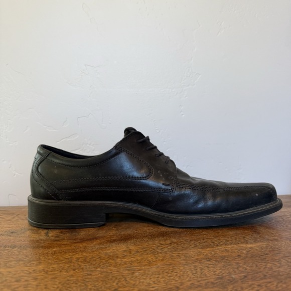 ECCO New‎ Jersey Bicycle Toe Tie Mens Size 13 US 47 EU Black Oxford Lace Up Golf main image 8